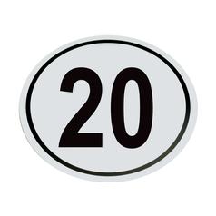Pegatina Velocidad 20Km/h 1