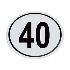 Speed Limit Sign 40Km/h 1