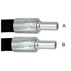 Slang compleet 5/16\'\' with M10 Recht x M10 Recht x Lengte 3000mm 2