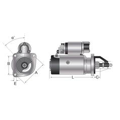 Starter - 12V, 3KW (Mahle) 4