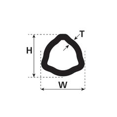 PTO Tube - Triangle Profile , Length: 3M (12507) 2
