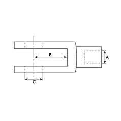Metric Clevis End M10 (DIN 71751) 4