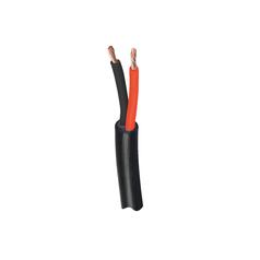 Câble électrique, noir. 50m, 2 fils, 1mm² 1