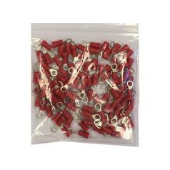 Kabelschoen Ring, enkele trekontlasting,, Ø4.3mm, Rood (0.5 - 1.5mm) 2