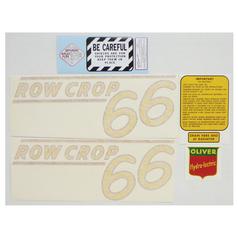 Decal Set - White Oliver 66 Rowcrop 1