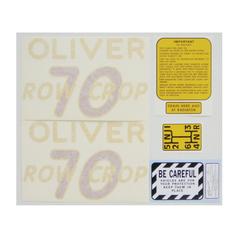Decal - White Oliver 70 Rowcrop 1