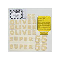 Decal Set - White Oliver Super 55 (Gas) 1