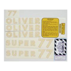 Decal - White Oliver Super 77 1