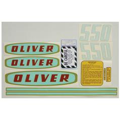 Decal - White Oliver 550 (Gas) 1