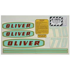 Decal - White Oliver 770 (Early Gas) 1