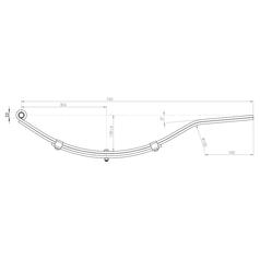 Trailer Leaf Spring - (3) 1000 KG per pair 3