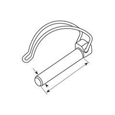 Agripak 5 un. Cavilha 8mm x 45mm 3