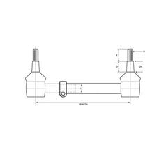 Conjunto Rótula, Longitud: 1620mm 2