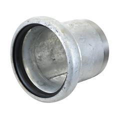 Coupling with Threaded End - Female 5\'\' (133mm) x 5\'\'  (Galvanised) 1