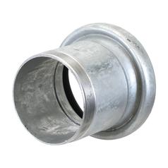 Coupling with Threaded End - Female 5\'\' (133mm) x 5\'\'  (Galvanised) 2