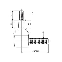 Track Rod, Length: 95mm 2