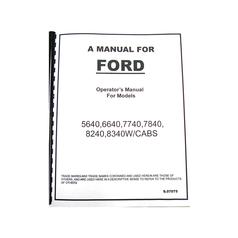 OPERATOR MANUAL FORD 1