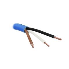 Câble électrique, noir. 50m, 3 fils, 2.5mm² 1