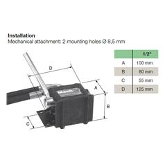SUPPORT FEMININ RACCORD PARKER MACH2-IA-B 2