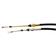 PTO Clutch Cable - Length: 1556mm, Outer cable length: 1175mm.