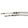 PTO Clutch Cable - Length: 1624mm, Outer cable length: 1240mm.