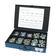Kit porcas polegadas, Tamanho da rosca: 1/4 - 1/2\'\' UNC (DIN or Standard No. DIN 934/985) Resistência à tração: 8.8