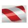 Rood en Wit Reflecterende tape, 1220mm x 1M