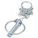 Round Linch Pin, Chain & Hook Assembly, Pin Ø11mm