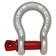 Manille d\'ancrage à vis G209 - SWL: 1/3T, Taille 4.76mm (5 pièces)