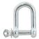 Screw Type D Shackle, Pin Ø8mm x 16mm Jaw