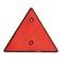Triangle Reflector (Red) 6\'\'